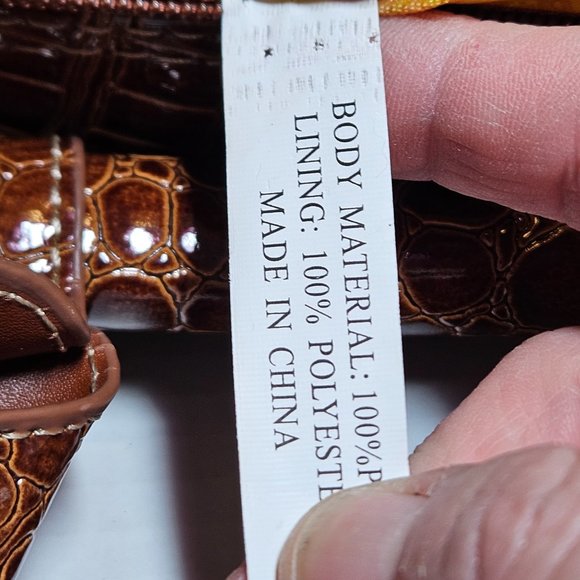 Samantha Brown black Crocodile Embossed Dowel Travel Carry on Trolley Sleeve - Picture 8 of 14